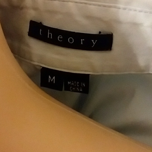 Theory button down shirt/ medium - Picture 6 of 7